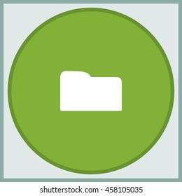 Folder icon. Flat design style.