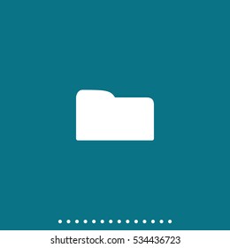 Folder icon. Flat design style.