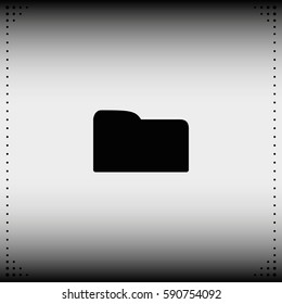 Folder icon. Flat design style.
