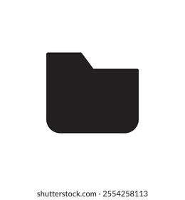Folder icon Flat line illustration