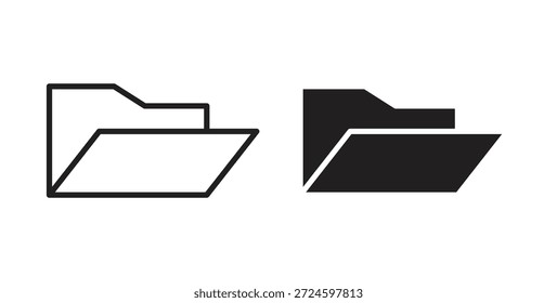 Symbol für Ordner und Symbol für dünne Linien.
