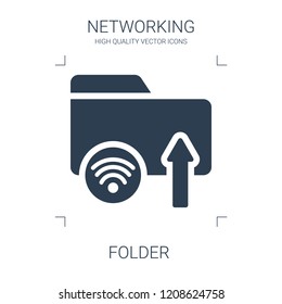 folder icon. high quality filled folder icon on white background. from networking collection flat trendy vector folder symbol. use for web and mobile