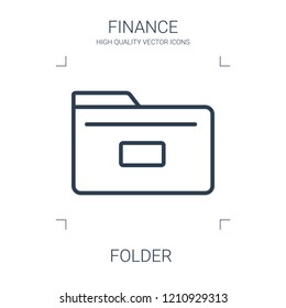 folder icon. high quality line folder icon on white background. from finance collection flat trendy vector folder symbol. use for web and mobile