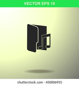 Folder icon. Illustration for business.