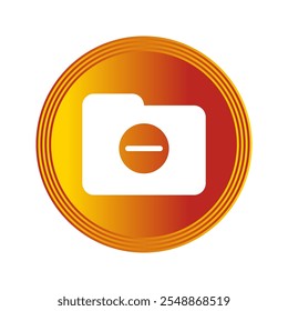 Plantilla de diseño de ilustración de icono de carpeta