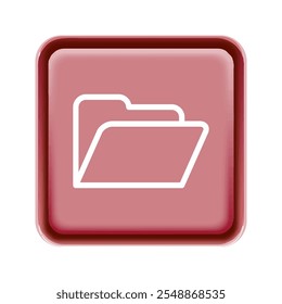 Plantilla de diseño de ilustración de icono de carpeta
