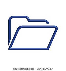 Folder icon illustration design template