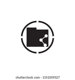 folder icon illustration logo and symbol vector