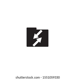 folder icon illustration logo and symbol vector