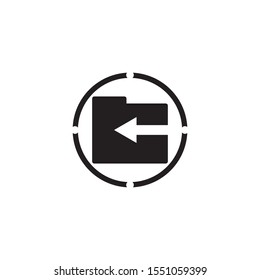 folder icon illustration logo and symbol vector