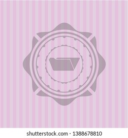 folder icon inside pink emblem