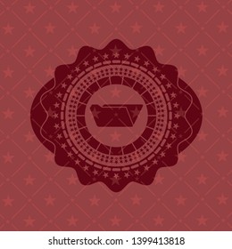 folder icon inside red emblem