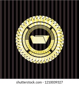 folder icon inside shiny emblem
