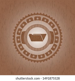 folder icon inside wood signboards