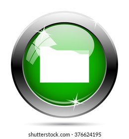 Folder icon. Internet button on white background. EPS10 vector.
