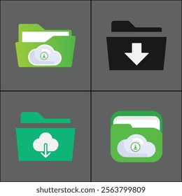 Folder icon isolated on a background vector illustration