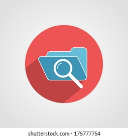 Folder Icon Isolated on White Background