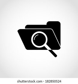 Folder Icon Isolated on White Background