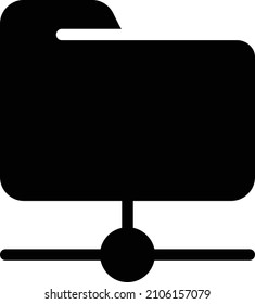 Icono de carpeta aislado en fondo blanco. Ilustración vectorial. Eps10. Icono de vector para el diseño y aplicación de sitios web