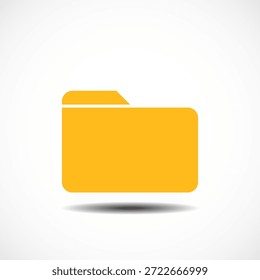 Ordnersymbol einzeln auf weißem Hintergrund, für Ihr Website-Design, App, Logo, Benutzeroberfläche. Vektorgrafik