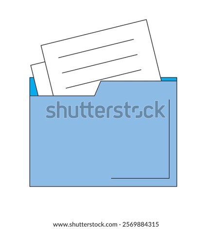   folder icon isolated on white background. Document symbol. file icon. Binder sign modern, simple, vector, icon for website design, mobile app, ui . 1176