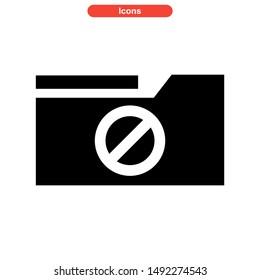 folder icon isolated sign symbol vector illustration - high quality black style vector icons
