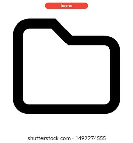 folder icon isolated sign symbol vector illustration - high quality black style vector icons
