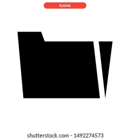folder icon isolated sign symbol vector illustration - high quality black style vector icons
