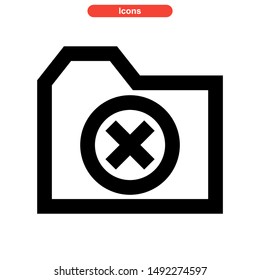 folder icon isolated sign symbol vector illustration - high quality black style vector icons
