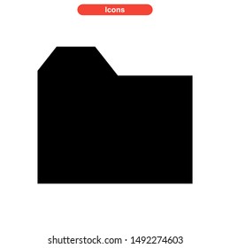 folder icon isolated sign symbol vector illustration - high quality black style vector icons
