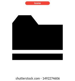 folder icon isolated sign symbol vector illustration - high quality black style vector icons
