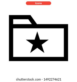 folder icon isolated sign symbol vector illustration - high quality black style vector icons
