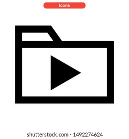 folder icon isolated sign symbol vector illustration - high quality black style vector icons
