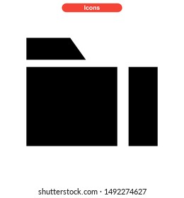 folder icon isolated sign symbol vector illustration - high quality black style vector icons
