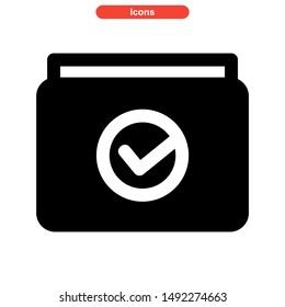 folder icon isolated sign symbol vector illustration - high quality black style vector icons
