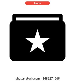 folder icon isolated sign symbol vector illustration - high quality black style vector icons
