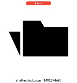 folder icon isolated sign symbol vector illustration - high quality black style vector icons
