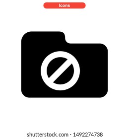 folder icon isolated sign symbol vector illustration - high quality black style vector icons
