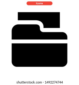 folder icon isolated sign symbol vector illustration - high quality black style vector icons
