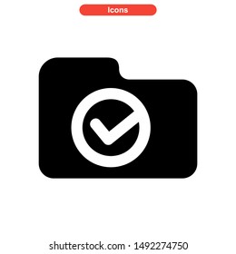 folder icon isolated sign symbol vector illustration - high quality black style vector icons
