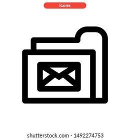 folder icon isolated sign symbol vector illustration - high quality black style vector icons
