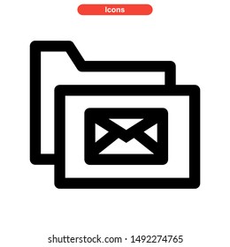 folder icon isolated sign symbol vector illustration - high quality black style vector icons
