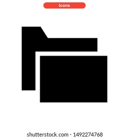 folder icon isolated sign symbol vector illustration - high quality black style vector icons
