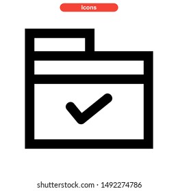 folder icon isolated sign symbol vector illustration - high quality black style vector icons
