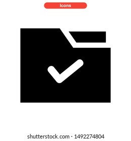 folder icon isolated sign symbol vector illustration - high quality black style vector icons
