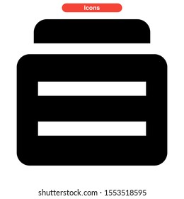 folder icon isolated sign symbol vector illustration - high quality black style vector icons
