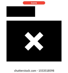 folder icon isolated sign symbol vector illustration - high quality black style vector icons
