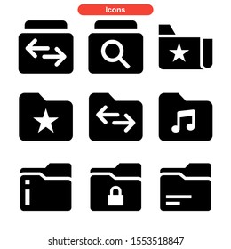 folder icon isolated sign symbol vector illustration - Collection of high quality black style vector icons

