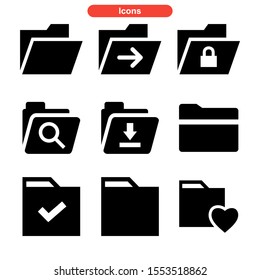 folder icon isolated sign symbol vector illustration - Collection of high quality black style vector icons
