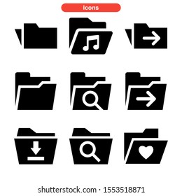 folder icon isolated sign symbol vector illustration - Collection of high quality black style vector icons
